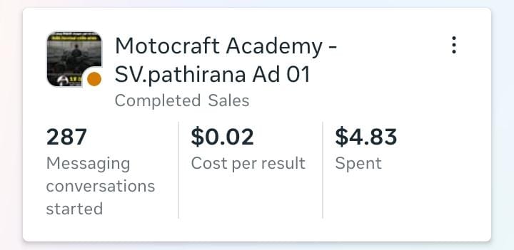 Meta Ads campaign result 05